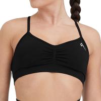 Bralette de tirantes sin esfuerzo para mujer, ropa interior deportiva de LICRA sin costuras, elástica, transpirable, mejora el pecho, ocio - details 10
