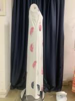 Vestido Largo De Corte Ancho Con Estampado De Plumas Y Cuello En V Sin Mangas Para Mujer Vestido Elegante Para El Escritorio Estilo Verano - details 3