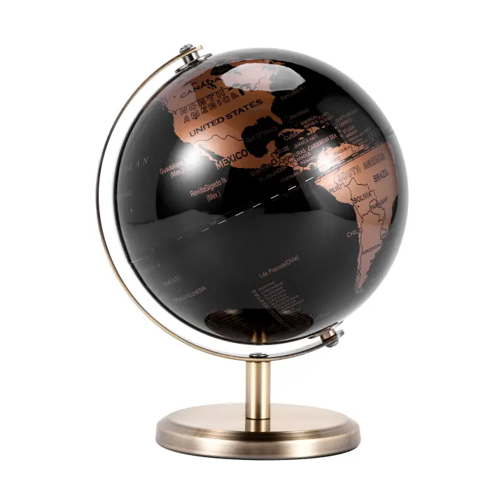 Mapa de constelación de globo del mundo para el hogar, adornos de escritorio de mesa, regalo, accesorios de decoración del hogar de oficina (dorado) - 1