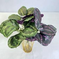 Boda falsa glicina plantas simuladas impresas en 3D, espalda de tortuga de plástico, hojas de manzana verde de bambú, decoración del hogar - details 0