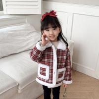 Abrigo de Velvet para Niñas en Invierno Cálido, Elegante, Cuello Abrizado, Abrigo Exterior para Niñas - details 6