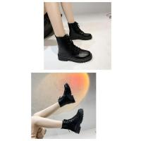 Ots de encaje frontal con punta redonda y tacón para mujer, talla grande, otoño e invierno - details 6
