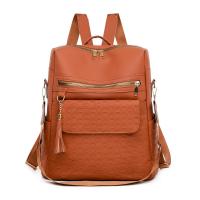 Nueva mochila para mujer con estampado de diamantes, moda simple y versátil, que mejora la calidad de la mochila de gran capacidad. - details 2