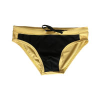 Jessborn calzoncillos de baño para hombre, bañadores de cintura baja, sexy, dorados y negros, pantalones cortos de baño para playa, primavera caliente - details 11