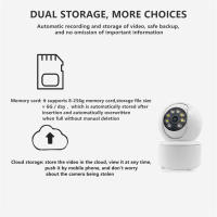 Cámara de vigilancia doméstico interior inalámbrico WIFI Internet remoto inteligente Visión nocturna alarma 360 grados vigilancia - details 10