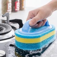 Cepillo de limpieza para el hogar con mango, jabonera, baño, cocina, bañera, esponja de fregado gruesa, herramientas duraderas, accesorios para el hogar - details 2