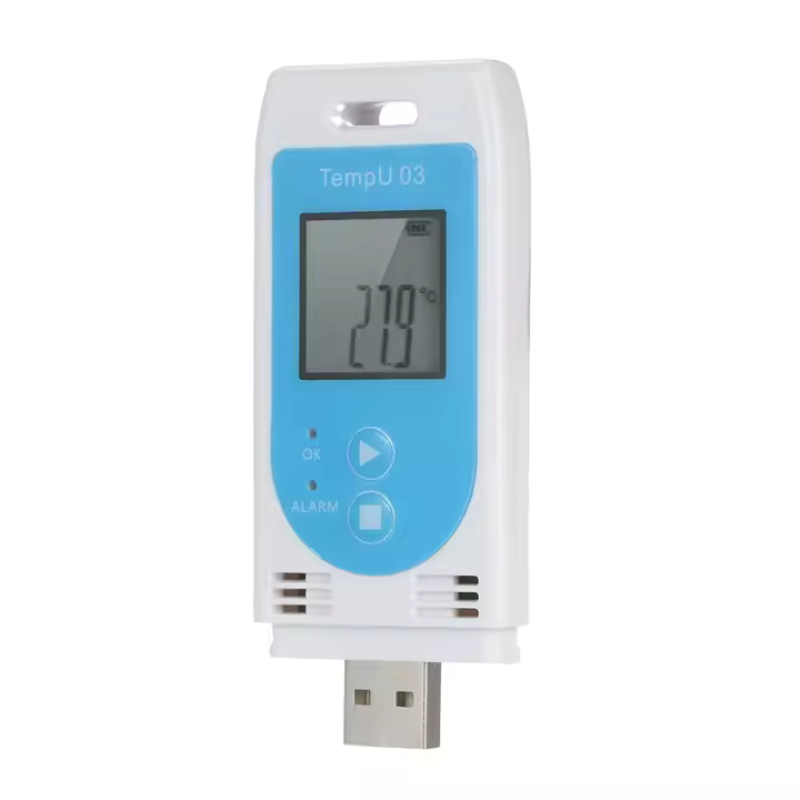 TempU 03 USB registrador de datos de humedad y temperatura, reutilizable, RH TEMP, grabador de datos, medidor de grabación de humedad - 1