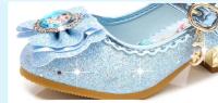 Zapatos de princesa Anna para niñas, sandalias de cuero, tacones altos de baile, Elsa, zapatos de fiesta - details 19