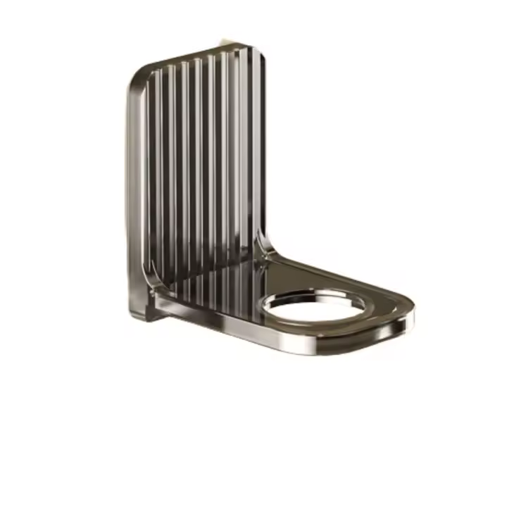 Estante para botellas de Gel de ducha montado en la pared, soporte para botellas de champú de acero inoxidable no oxidado, ajustable, negro/gris/blanco - 1