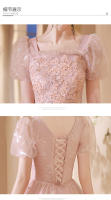 Elegante Vestido de Gala de Estilo Francés Alta Gama 2025 Perfecto para Banquetes, Cumpleaños, Bodas Moda para Mujeres - details 11