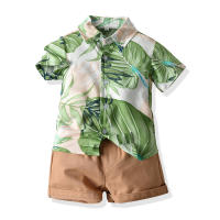 Mangas cortas de verano, camisas de flores, pantalones cortos para niños, conjunto casual de dos piezas, ropa de playa multicolor para bebés y niños - details 11