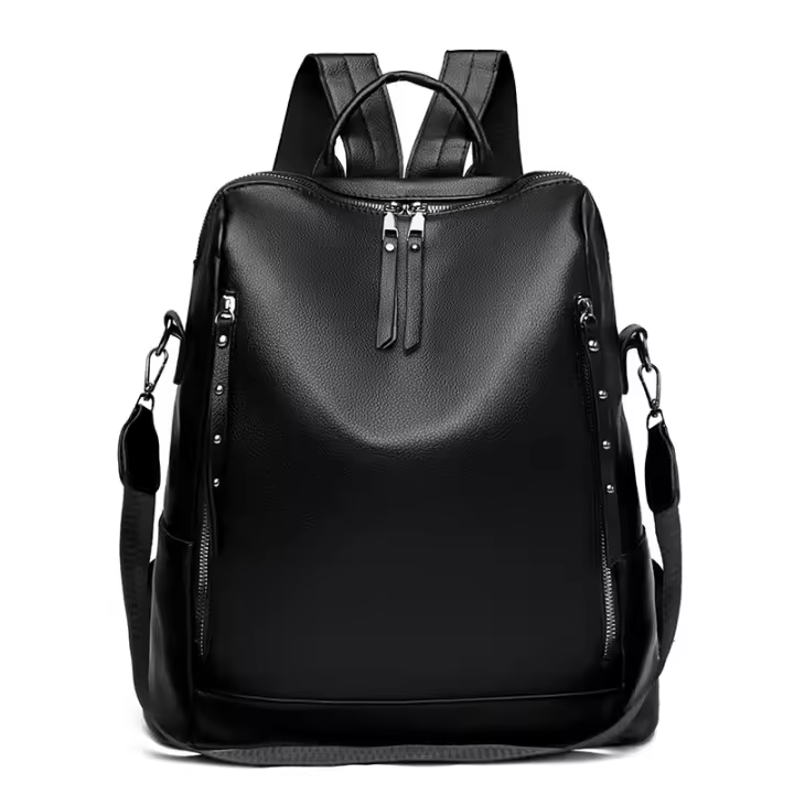 Mochila antirrobo de gran capacidad para mujer, bolso de hombro de viaje de cuero suave, novedad de 2024 - 1