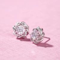 Pendientes de Moissanita de Plata Esterlina 925 Diseño de Nudo de Amor de 2 Quilates - details 12