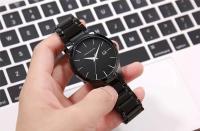 Premium lujo 2018 cuarzo creativo Vogue rojo y negro banda de acero inoxidable hombres de negocios relojes de primeras marcas De Luxo impermeable Dropshipping - details 17