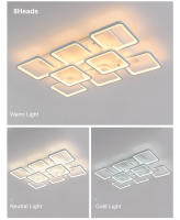 LEFAN-luces LED para habitación, lámparas de techo modernas para sala de estar, dormitorio, Hotel, oficina, Rectangular, regulable, 90CM - details 7