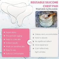 Almohadilla reutilizable antiarrugas para el pecho, parche de eliminación transparente de silicona, cuidado de la piel facial, antienvejecimiento, levantamiento de senos, parche para el pecho, carne - details 2
