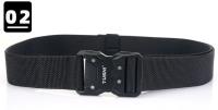 Cinturón táctico militar de nailon para hombre, accesorios de supervivencia para exteriores, hebilla magnética de liberación rápida, color negro - details 6