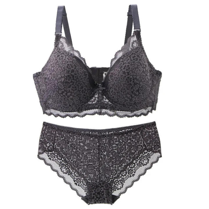 Conjuntos de sujetadores push-up de nuevo modelo delgado 2024 34/75 36/80 38/85 40/90 42/95 44/100 BCDE Ropa interior para mujer Lencería