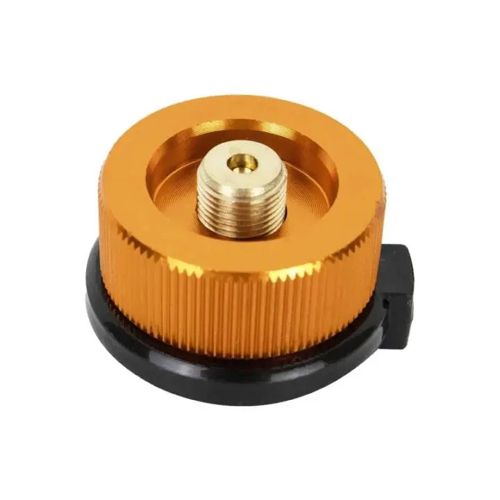 Conector de repostaje de cilindro de gas para estufa de acampada, accesorios de conector de horno de tanque de combustible, equipo de camping - 1