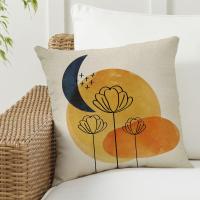 Juego de 4 Fundas de Almohada de Lino Geométrico 45x45cm Ideal para Sofá, Sala de Estar, Jardín, Coche - details 2
