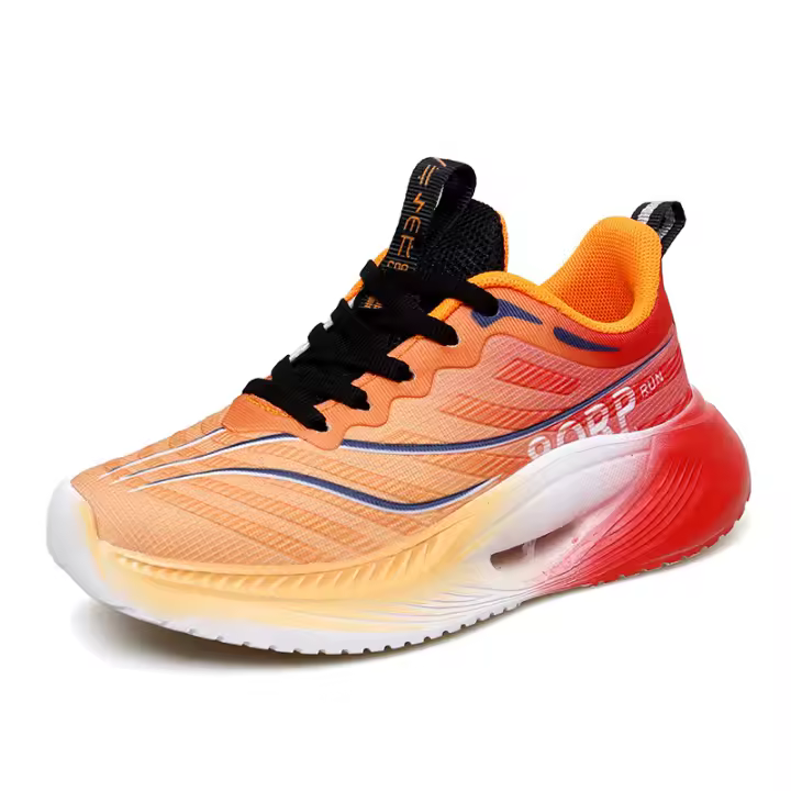 Nuevas zapatillas elásticas de plataforma para niños, para estudiantes adolescentes, para carreras de fibra de carbono - 1