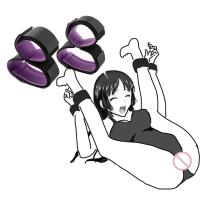 Conjunto de Bondage BDSM para adultos, juegos con esposas, ataduras de tobillo, Juguetes sexuales para mujeres, parejas, cama de esclavo, correa SM, puños suaves, Sex Shop - details 0