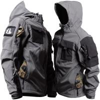 Chaqueta de Moto Táctica de Piel de Tiburón Abrigo de Invierno Impermeable, Cálido, Multipolquera para Hombres Ideal para Salir de Casa - details 9