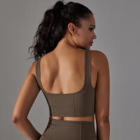Nessaj-Chaleco de yoga sin costuras, top corto deportivo para fitness, gimnasio, correr, sujetador a prueba de golpes - details 26