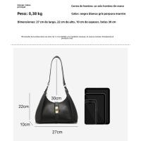 Bolso De Cubo De Gran Capacidad, Bolso De Mensajero Portátil Retro Con Un Solo Hombro Debajo De Las Axilas - details 4