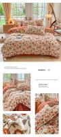 Juego de Ropa de Cama King Size de Alta Calidad con Estampado Floral en Poliéster 100% Tapete de Cama Suave y Transpirable con Funda de Edredón y Sábanas - details 26