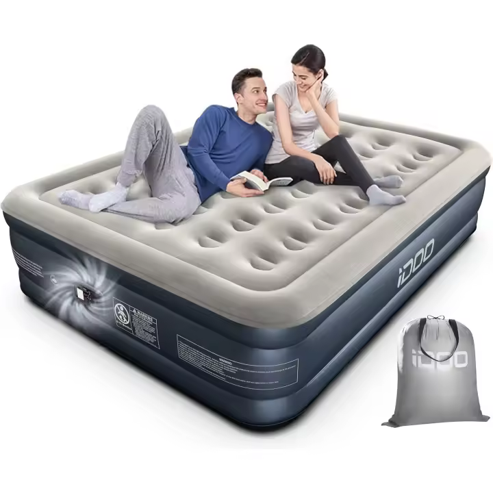 Colchón Inflable Rápido Inflado y Desinflado en 3 Minutos Ideal para el Hogar, Viajes y Camping - 1