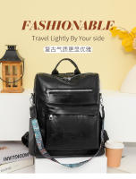 Mochila retro de cuero PU para mujer, bolso de hombro antirrobo, mochila de viaje de ocio, bolso para portátil de gran capacidad - details 16