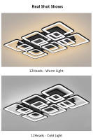 Lámpara de Techo Cuadrada Moderna LEFAN 65Watt Luz LED para Decoración de Habitación, Oficina, Comedor Candelabros de Iluminación y Decoración - details 15