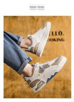 Novedad de verano para hombre, zapatos planos informales deportivos de suela gruesa, transpirables, blancos y versátiles, zapatos de moda - details 9