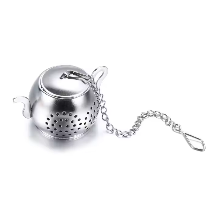 Teaware-difusor de filtro de especias a base de hierbas, colador de té, Infusor de té, forma de tetera de acero inoxidable - 1