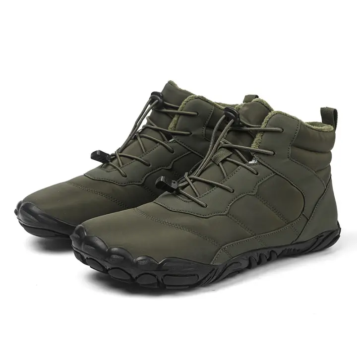 Zapatos de cinco dedos, botas de nieve, zapatos de nieve antideslizantes para exteriores, zapatos de algodón - 1