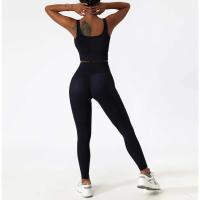 Conjunto de Yoga Sin Costuras para Mujeres Uniforme de Gimnasio de Entrenamiento Sujetador PIESS - details 10