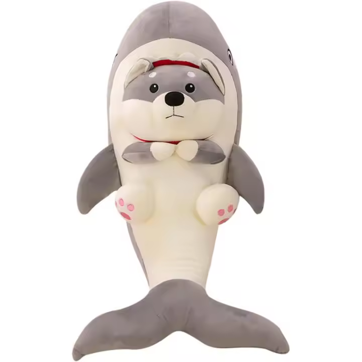 Peluche de Aguja Corgi Suave Muñeca de Abrazo de Tiburón Shiba Inu Juguete Relleno de Animal - 1