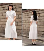 Vestido Largo con Encaje Semir para Mujer Vestido de Moda de Verano 2024 con Cintura Pleada y Cuello de Gorro - details 3