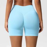 Pantalones cortos de gimnasio ajustados de estiramiento alto cómodos respirables deportivos de cintura para mujer, ropa deportiva para mujer para - details 37