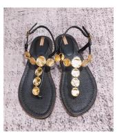 Zapatillas de Playa de Moda para Mujer Pisa Romana de Piel de Oveja Versión de Oro - details 15