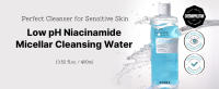 cosrx low ph niacinamide micellar cleansing water daily facial cleanser for sensitive skin korean