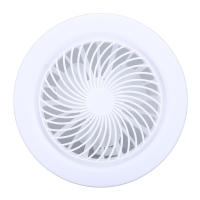 Ventilador de techo con luz LED - Base E27/E26 disponible - Ahorro de energía con mando a distancia - Velocidad del viento ajustable brillo - Adecuado para sala de estar, dormitorio, sala de estudio - details 7