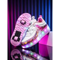 Zapatos de Ruedas Baozou Modelos Sencillos y Dobles Automáticos LED de Luz - details 7
