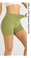 Pantalones cortos de Yoga de cintura alta para mujer, mallas transpirables con Control de barriga para gimnasio, Fitness y correr - details 10