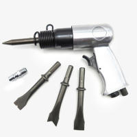 Taladro de Martillo de pala de cincel neumático, herramienta de alta resistencia con cinceles redondos y hexagonales, tornillo de aire de 1/4 pulgadas, 4500rpm - details 0