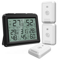 ORIA-higrómetro Digital para interiores y exteriores, termómetro LCD, Sensor inalámbrico, Monitor de temperatura y humedad, Control remoto - details 8