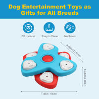 Juguete de rompecabezas de 2 capas giratorias para perros, alimentador lento interactivo para aumentar la comida de los perros, juguetes para el bienestar Mental, entrenamiento IQ - details 6