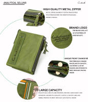 Carteras de Piel Genuina CONTACT'S para Mujeres - Carteras Cortas de Doble Pliegue, Monederos de Moda para Mujeres, Porta Tarjetas, Monedero, Clip para Dinero, Carteras para Mujeres y Hombres - details 9