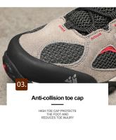 Zapatos de Senderismo para Hombres Antideslizantes, Resistentes al Desgaste, Transpirables, A Prueba de Picas, Zapatillas de Escalada - details 16